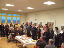 Le vernissage  la Mairie d'Escassefort le 3 mars 2012
