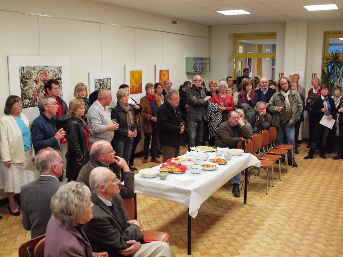 Le vernissage  la Mairie d'Escassefort le 3 mars 2012