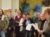 Le vernissage  la Mairie d'Escassefort le 3 mars 2012