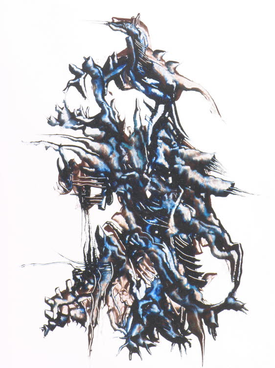 YuccaL 0070, Oil on paper, 36x27 / 65x50 (cm) (Private Collection)