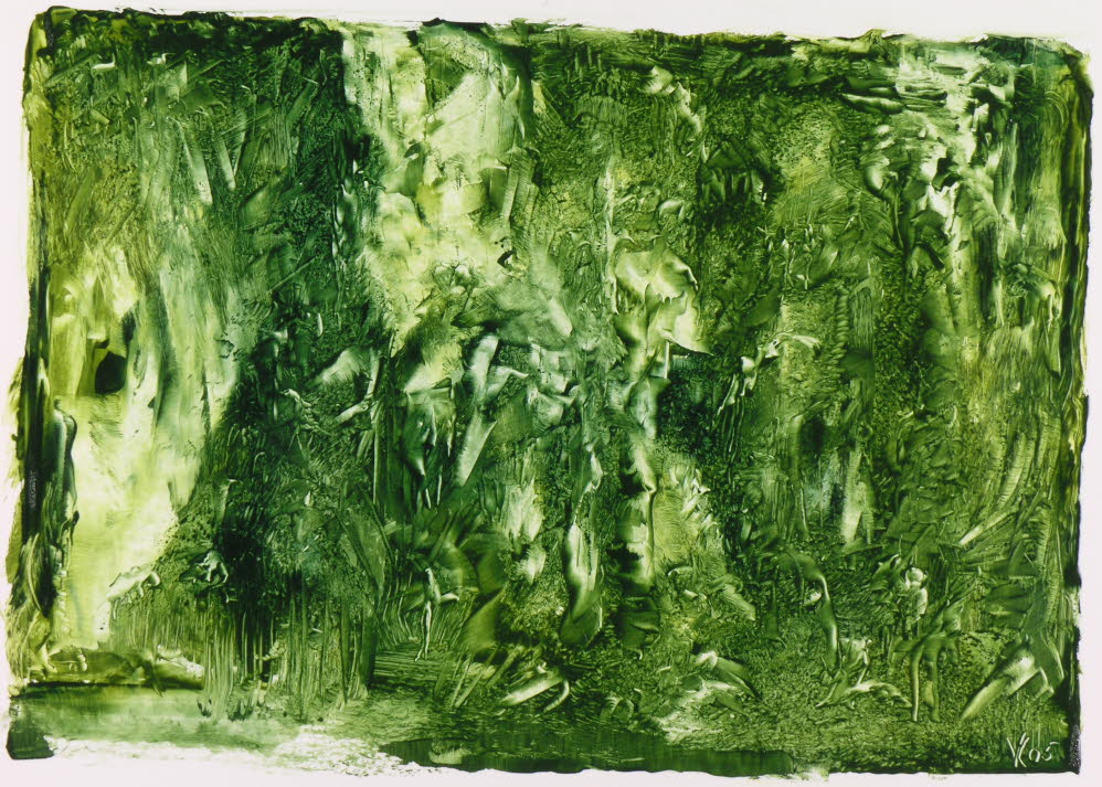 YuccaL 0188, Oil on paper, 27x38,5 / 60x60 (cm)