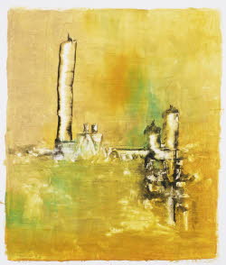 YuccaL 0236 , Oil on paper,  54x47 / 70x60  (cm)